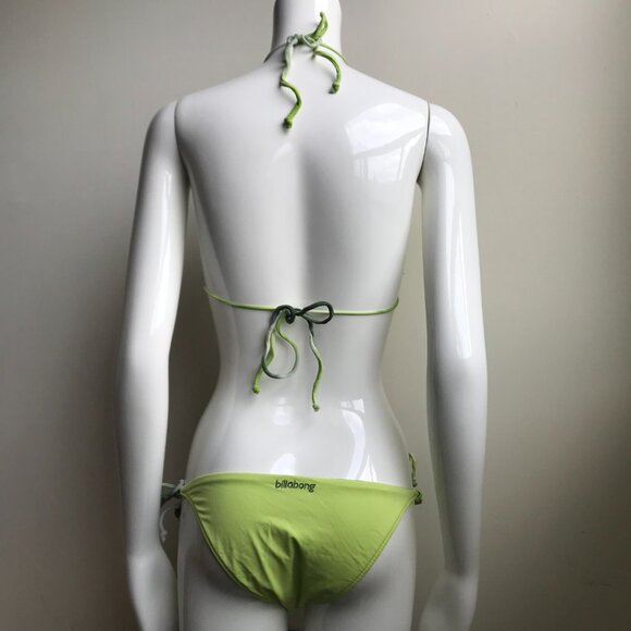 Billabong BLUE CRUSH era Vintage bikini tie dye reversible triangle low rise - Picture 3 of 16